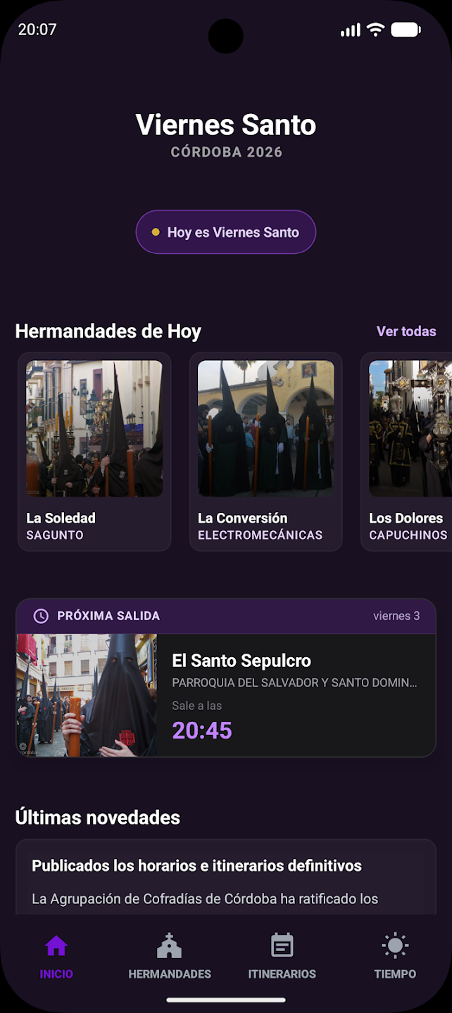 Previsión meteorológica Córdoba - Probabilidad de lluvia Semana Santa