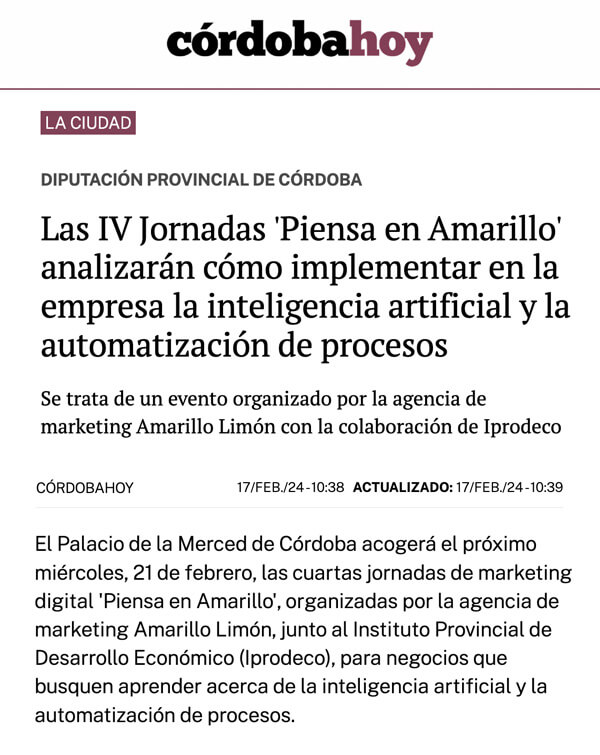 IV jornadas Piensa en Amarillo - cordobahoy-17-feb