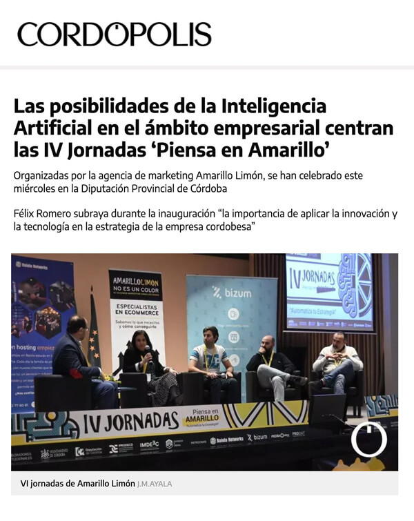 IV jornadas Piensa en Amarillo - cordopolis