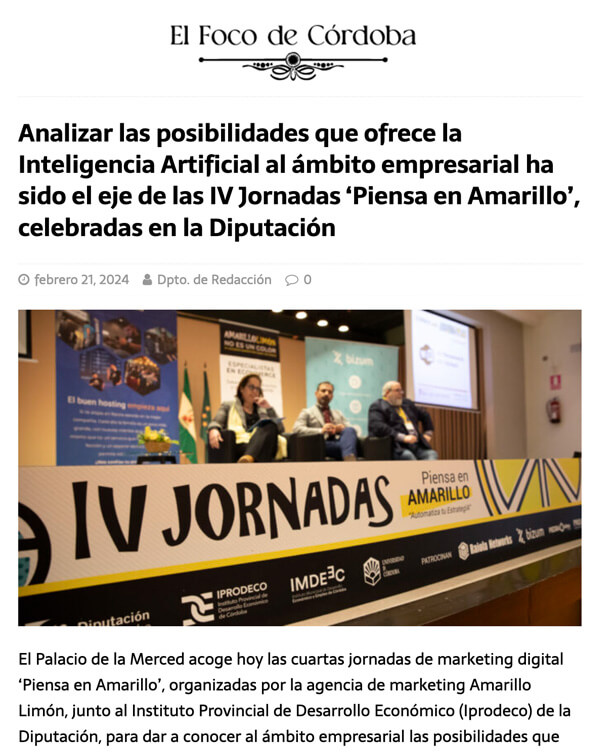IV jornadas Piensa en Amarillo - el-foco-de-cordoba