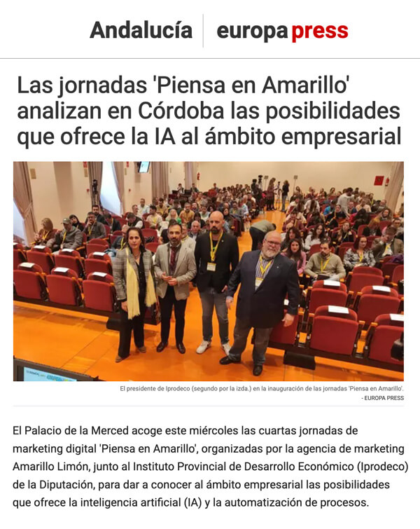 IV jornadas Piensa en Amarillo - europa-press
